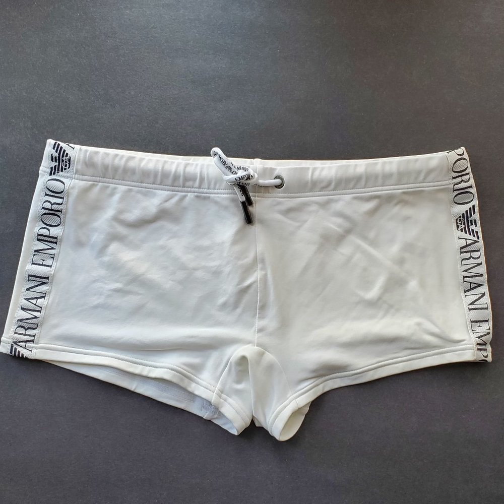 EMPORIO ARMANI square cut swimsuit – European size 48 - Medium Brand new with no